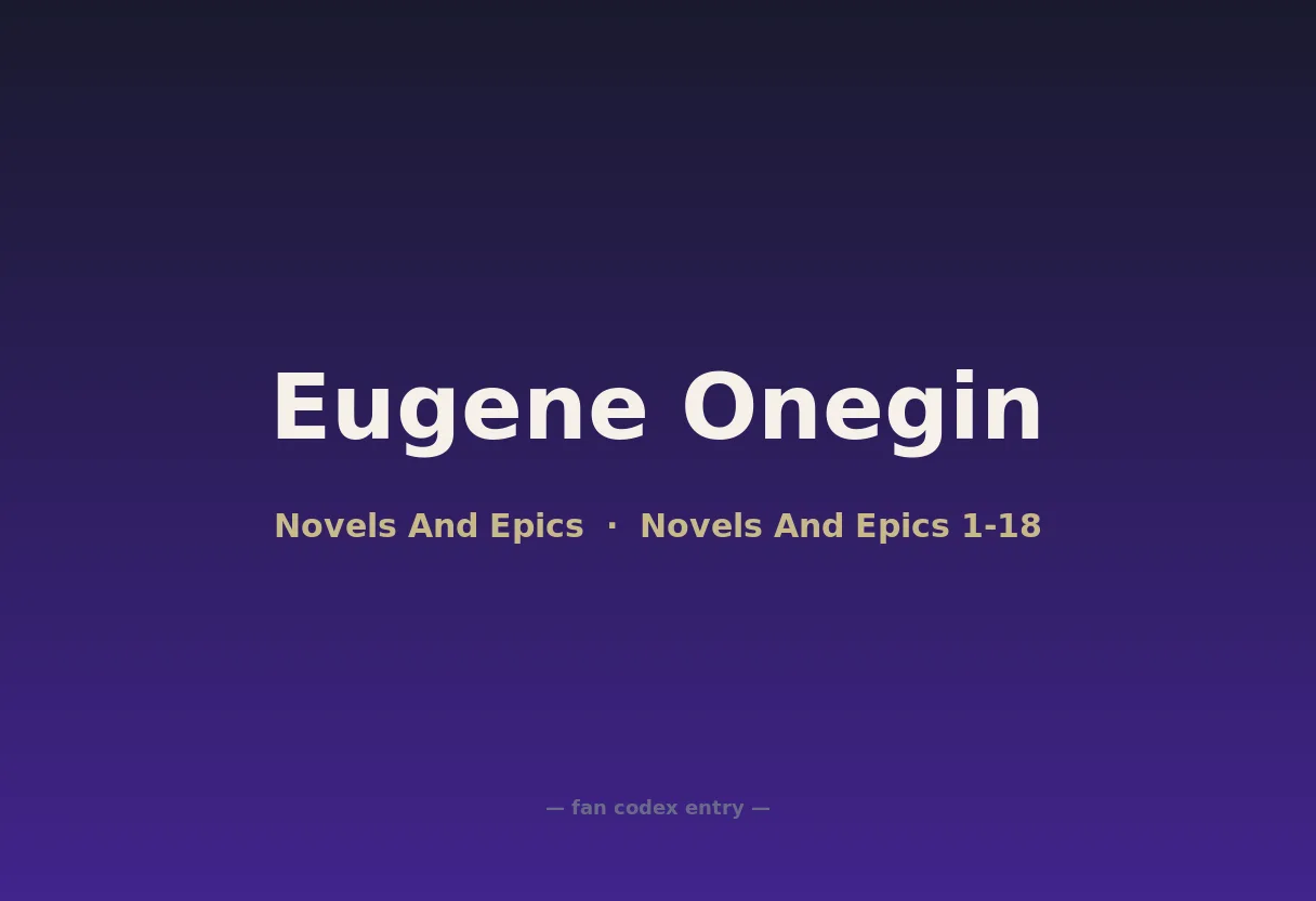 Eugene Onegin