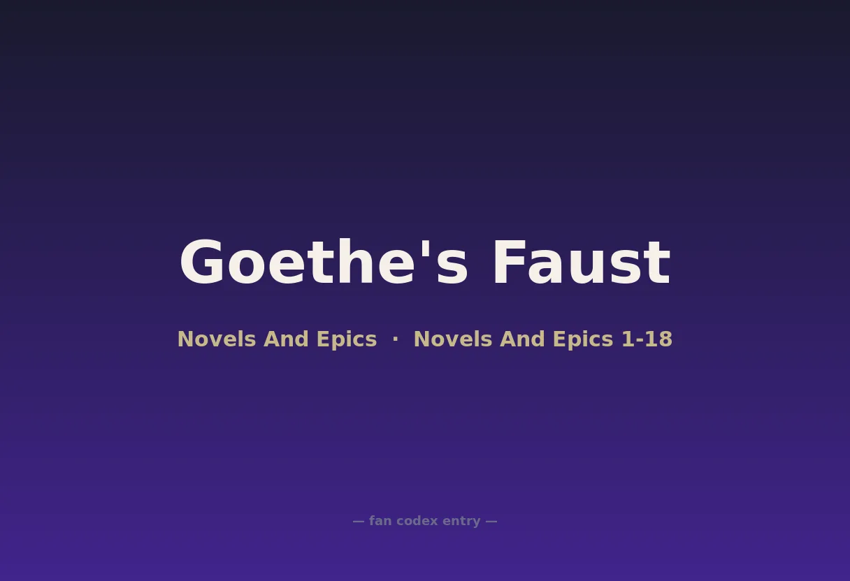 Goethe's Faust