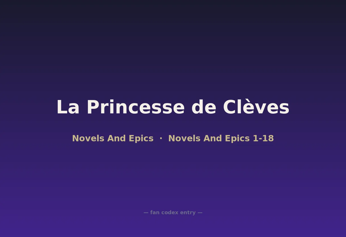 La Princesse de Clèves